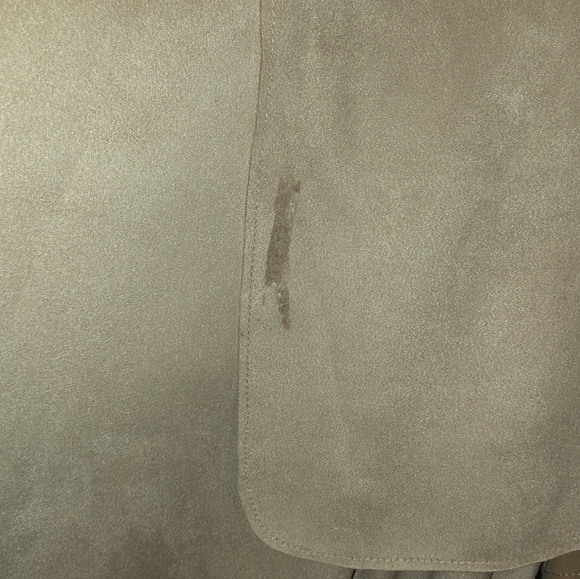 H&M Classic Beige Trench Coat for Women - Faux Suede Like Material XXL - Picture 8 of 9